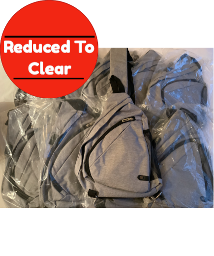 10 X Crossbody Sports Sling Bags - Grey